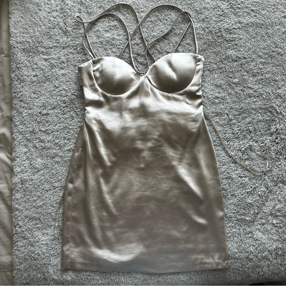 Elegant ZARA Satin Mini Dress